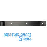 Langb�nder einseitig gerollt, ohne Kegel, 400x45x8 mm, Stahl schwarz geschmiedet