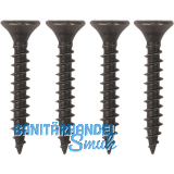 Schraubenset f�r Langband mittig gerollt 300mm, Stahl schwarz verzinkt