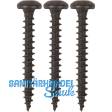 Schraubenset f�r Plattenkegel Kegeldorn � 18 mm, Stahl schwarz verzinkt