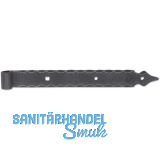 Langb�nder ohne Kegel, Kr�pfung 15 mm, 615 mm, Schmiedeeisen verzinkt geschw�rzt