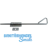 Torfeststeller mit Schlie�blech f�r Lochfixierung, gro�, Edelstahl-Effekt