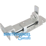 Querriegel gekr�pft mit Schlie�blech, Platte 140 x 55 mm, verzinkt