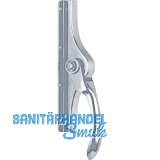 Tortreibriegel aufliegend, 10 x 10 mm, Hub 20 mm, verzinkt