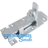 Querriegel gerade mit Schlaufe, Platte 120 x 45 mm, verzinkt