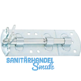 Querriegel gerade mit Schlaufe,abschlie�bar,180 x 60mm,verzinkt