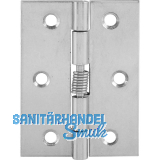 Federscharnier 60 x 45 x 1,5 mm, Edelstahl