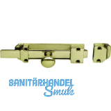 Querriegel gerade, 16 x 4 mm, Platte 116 x 34 mm, Messing poliert