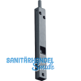 Kantenriegel U-Geh�use mit Griffschieber eckig, 100 x 14 x 11 mm, vernickelt