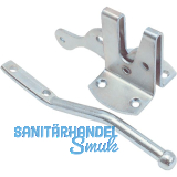 Gartent�rfalle komplett, f�r Vorhangschloss gerichtet, verzinkt