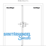 BKS Fluchtt�rschloss-Set Talin 2 flg. Funktion B/EN 179, links, DM 65, Edelstahl