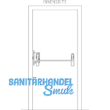 BKS Fluchtt�rschloss-Set 1 flg. Funktion B/EN 1125, links, DM 65, Edelstahl