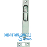 Einlassriegel mit Griffschieber, 140 x 25 mm, verzinkt