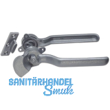 Hebelverschluss beidseitig mit Schlie�kloben, links, Temperguss silberf�rbig