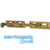 Gartentorverschluss Doppeltor�berwurf, Stahl gelb passiviert