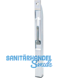 T�rkantriegel U-Geh�use mit Klapphebel. 200 x 18 x 17 mm, Hub 14,verzinkt silber