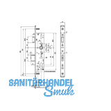 BKS Fluchtt�rschloss 1827,Fallenfest.2-flg. Funkt. E/EN179/1125, DM34,Edelstahl