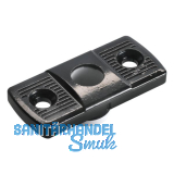 Stangenf�hrung f. Alut�ren A= 23 x 50 mm, schwarz beschichtet
