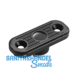 Stangenf�hrung f. Holzt�ren C= 20 x 50 mm, schwarz beschichtet