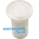 Bodenb�chse mit Verschluss, 10 mm, Messing vernickelt