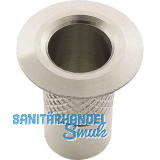 Bodenb�chse ohne Verschluss, 12 mm, Messing vernickelt