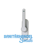 T�rtreibriegel aufliegend Pfeil, rund, links, Hub 25 mm, silber eloxiert