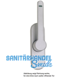 T�rtreibriegel aufliegend Pfeil, rund, rechts, Hub 25 mm, silber eloxiert