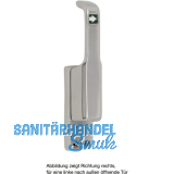 T�rtreibriegel aufliegend Pfeil, schwer, rechts, Hub 23 mm, silber eloxiert