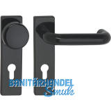 FS-Wechselgarnitur U-Form - auf Kurzschild PZ72 mm, TS 40-66 mm, KS schwarz