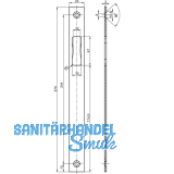 BKS Schlie�blech B 9000 1046, 270 x 24 mm, nur Falle, flach eckig