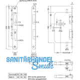 BMH Fluchtt�rtreibriegel 6130 Rundstulp 24 mm, DM 65 mm, universal, Edelstahl