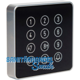 Tastatur Cody Touch, Acryl mit Metallrahmen, schwarz-silber