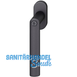 FSB Fenstergriff 34 1108 81415 abschlie�bar ovale Rosette,Aluminium schwarz matt
