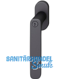 FSB Fenstergriff 34 1289 81415 abschlie�bar ovale Rosette,Aluminium schwarz matt