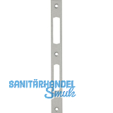 Schlie�blech S50 f�r Schiebet�rschloss mit Hakenfalle und Riegel,silber lackiert