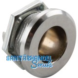 Blechmontagezylinder Geh�use ohne Einsatz, 30 x 22 mm, Zinkdruckguss verchromt