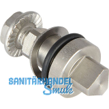 Einsatz f�r Blechmontagezylinder Dreikant 8mm, L�nge 25mm, Edelstahl