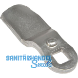 Sperrnase pos. gekr�pft f�r Blechmontagezylinder, 45 x 19mm,Ma� H 24mm,Edelstahl