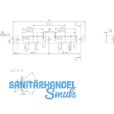 KFV Schlie�blech zu Magnetfallenschloss 116-200-20HR/4S,Edelstahl schwarz lack.