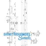 BKS Fluchtt�r-Mehrfachverriegelung 1917 2-flg.Funk.E,universal,U-Stulp,Edelstahl