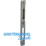 KFV Schlie�blech einfr�sbar Falle u. Riegel, Stulp 16 mm,verzinkt silberf�rbig