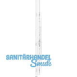 Falzhebelgetriebe f�r Secury, Ma� A 730 mm, rechts, U-Stulp 24 x 8, silberf�rbig