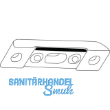 GU T�rkantriegel m. Schlie�blech und Buchse f. Stulpbreite 16 mm, silberf�rbig