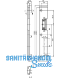 Schlie�blech Secury Automatic MR2 mit Austauschst�ck, 1flg. Rehau 730, links