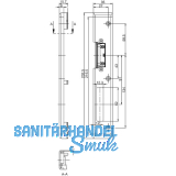 Schlie�blech Secury Automatic MR2 mit Austauschst�ck, 1 flg. Rehau 730, rechts