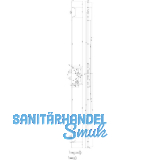 GU MFV-Schloss Secury MR2 DIN, DM 65, Stulp 1750 x 20 x 2,5mm rund,silberf�rbig