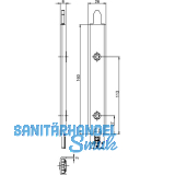 Anschlusseinheit zu Falzhebelgetriebe, Secury Automatic 160 mm, unten