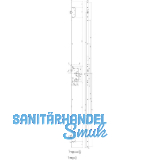 Fluchtt�r-Mehrfachverriegelung 2110 1-flg. Funk. B, DM 55, links,rund,Edelstahl