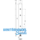 Anschlusseinheit zu Falzhebelgetriebe, Secury Automatic 270 mm, links, oben