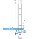 Anschlusseinheit zu Falzhebelgetriebe, Secury Automatic 270 mm, rechts, oben