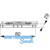 Fallenschlie�teil f�r PVC, verstellbar, Stahl verzinkt silber (226720)